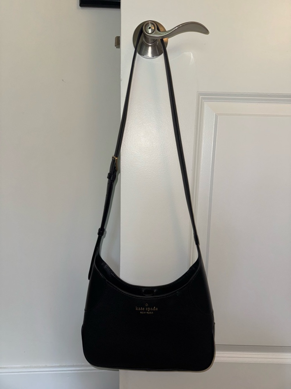 Kate Spade Black Pebbled Leather Crossbody Bag